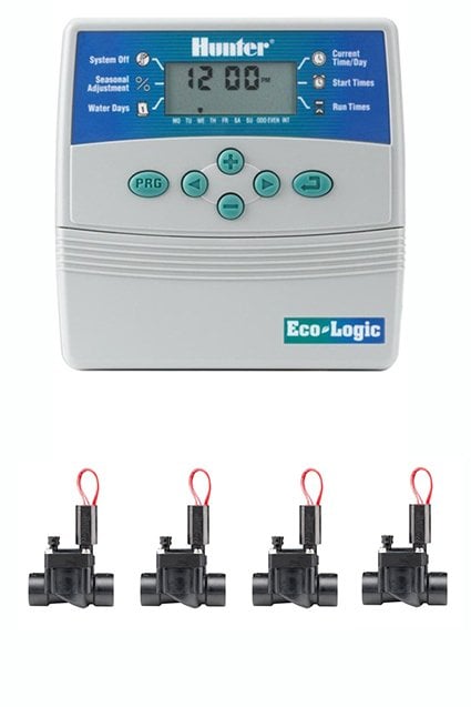 Hunter Elc Ecologic Kontrol Ünitesi ve Solenoid Vana Seti - 4 İstasyon