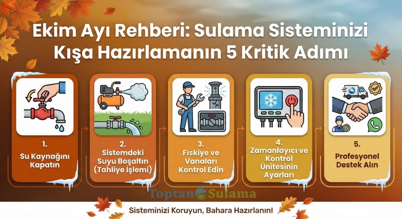 Ekim Ayı Rehberi: Sulama Sisteminizi Kışa Hazırlamanın 5 Kritik Adımı