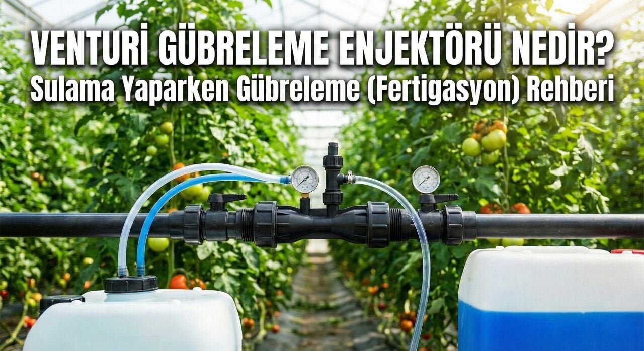 Venturi Gübreleme Enjektörü Nedir? Sulama Yaparken Gübreleme (Fertigasyon) Rehberi