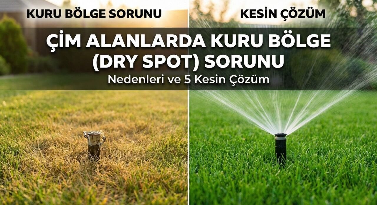 Çim Alanlarda Kuru Bölge (Dry Spot) Sorunu: Nedenleri ve 5 Kesin Çözüm