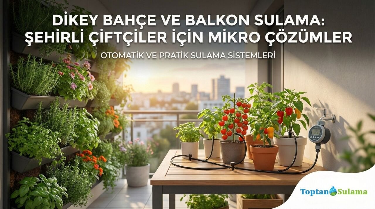 Şehirde Tarım Rehberi: Balkon ve Dikey Bahçeler İçin Akıllı Mikro Sulama Çözümleri