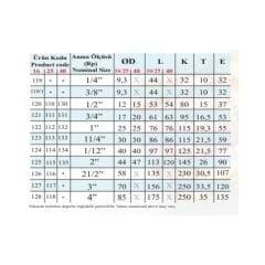 Küresel Vana Tam Geçiş PN16 3/4’’ 25mm