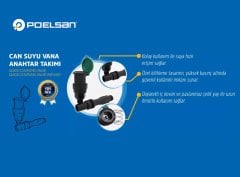 Poelsan Can Suyu Vana – Anahtar Takımı 3/4''
