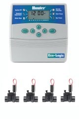 Hunter Elc Ecologic Kontrol Ünitesi ve Solenoid Vana Seti - 4 İstasyon