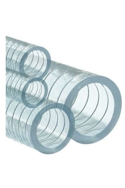 Çelik Telli Şeffaf Hortum 1/2'' İç Çap 12mm - 50 MT