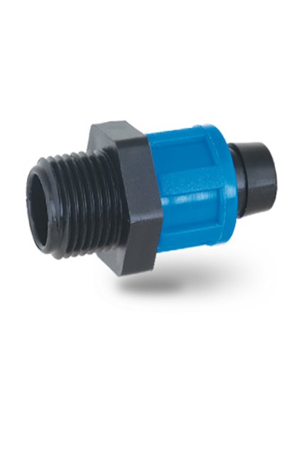 Poelsan 16x1/2'' Damlama Ters Kilit Erkek Nipel - Dişli Geçiş Adaptörü