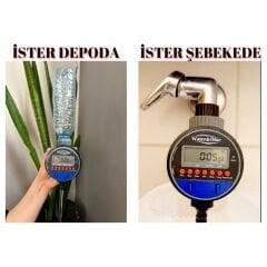 Water & Blue Düşük Basınçla Çalışabilen Pilli Sulama Zamanlayıcı