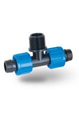 Poelsan 20x1/2''x20 Damlama Ters Kilit Erkek TE - Orta Çıkışlı Bağlantı