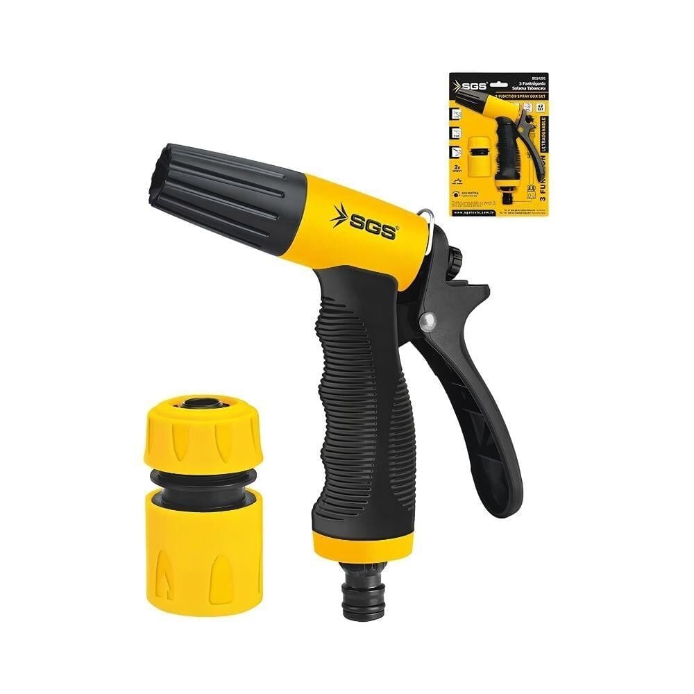 3 Fonksiyonlu Sulama Tabancası 2 Parça Set