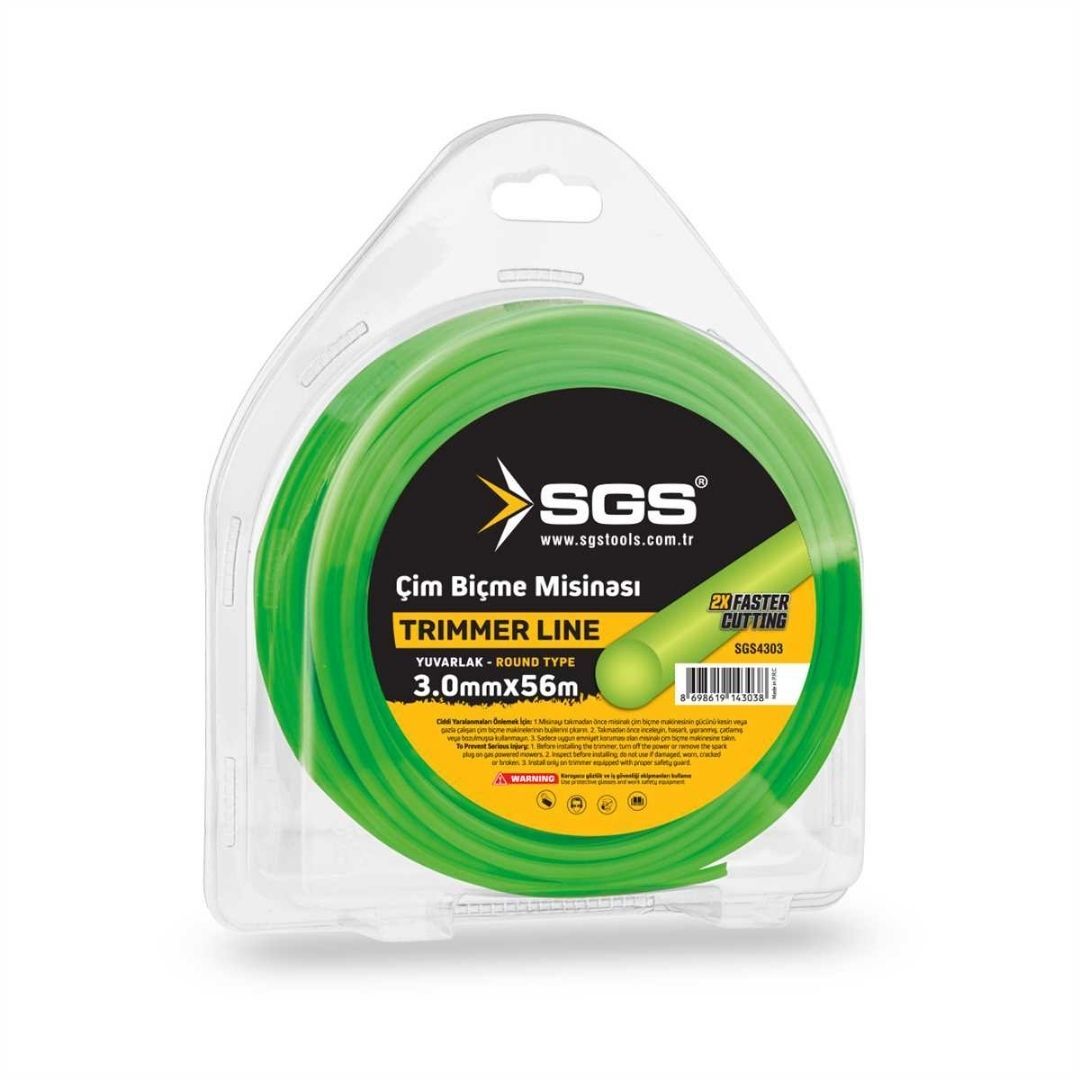 Sgs Tırpan Misinası 3.0 mm 56 Mt Yuvarlak Yeşil