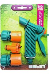 Hortum Ucu Su Tabanca Seti 1/2'' - 4 Parça