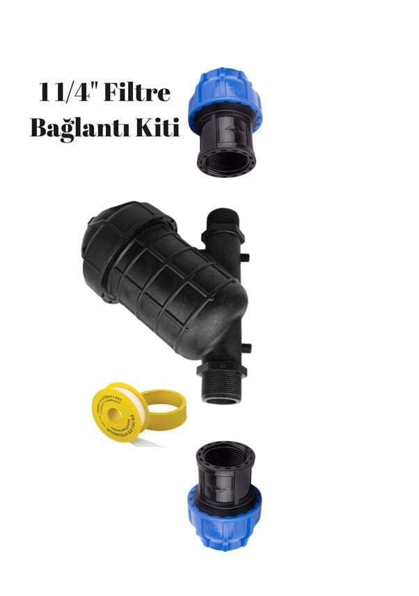 40mm PE Boru İçin 1 1/4'' Plastik Filtre Bağlantı Kiti