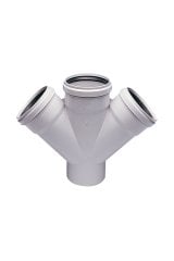 Pvc-U Atık Su Çift Çatal 45° 3.2mm (Boyut Seçiniz) 50x50 45°