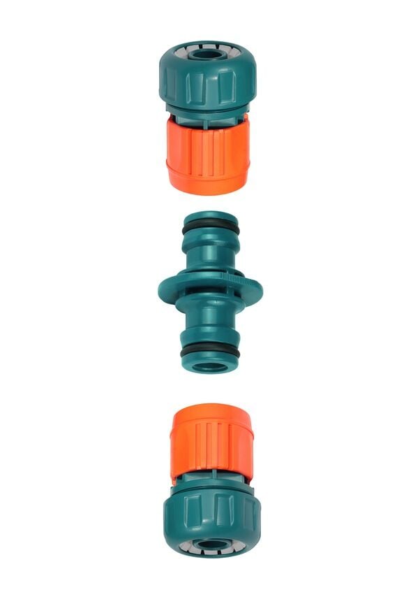 Bahçe Hortumu Jaklı Bağlantı Kiti 3/4'' (Üç Çeyrek) – 2 Jak Ekleme + 1 Çift Taraflı Jak