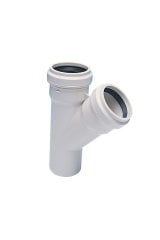 Pvc-U Atık Su Tek Çatal 45° 3.2mm (Boyut Seçiniz) 110x75 45°