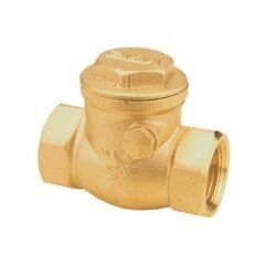 Yatay Çalparalı Çekvalf Sarı Pirinç - Su Geri Dönüş Önleyici