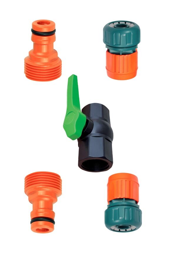 Bahçe Hortumu Jaklı Vana Bağlantı Seti 3/4'' (Üç Çeyrek) – Hızlı Bağlantılı Ara Vana