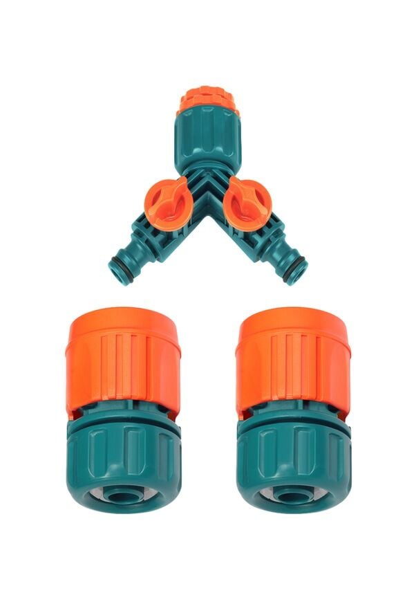 Hortum İkili Dağıtıcı Seti 1/2'' (Yarım Parmak) – 2 Çıkışlı Hortum Dağıtıcı