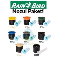 Rain Bird Nozul Paketi (4–6–8–10–12–15–18 VAN + 15 SST) – 8’li Set