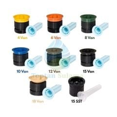Rain Bird Nozul Paketi (4–6–8–10–12–15–18 VAN + 15 SST) – 8’li Set