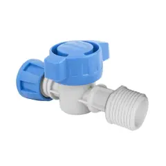 25 Lik Ana Borudan 16mm Damlama Çıkış Seti: Priz Kolye + Mini Vana + 16mm Tapa