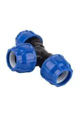 32mm Sulama Borusu Tamir Seti (2 Kaplin Manşon, 2 Dirsek, Te, Tapa, Vana) – Pratik PE Boru Ek Parça Seti