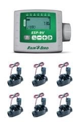 Esp 9V Pilli Kontrol Ünitesi Selenoid Vana Seti (1-2-4-6) 4 İSTASYON 4 VANA