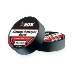 SGS Elektrik İzolasyon Bandı Siyah 19mm x 10 Yard – SGS2950