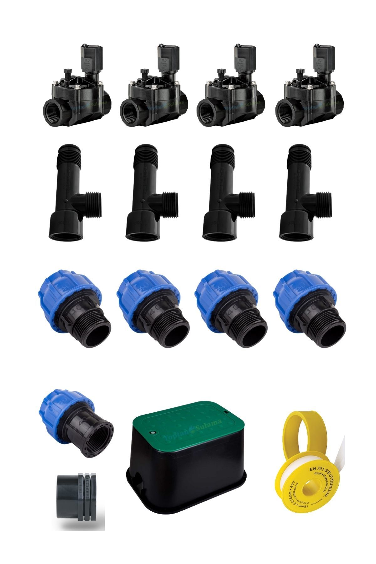 Selenoid Vana Seti 1’’ 4Lü Kollektör 1’’ - Vana Kutusu 14’’